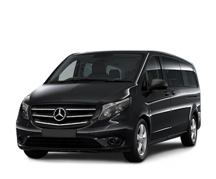 La navette du Mambo, un van Mercedes noir